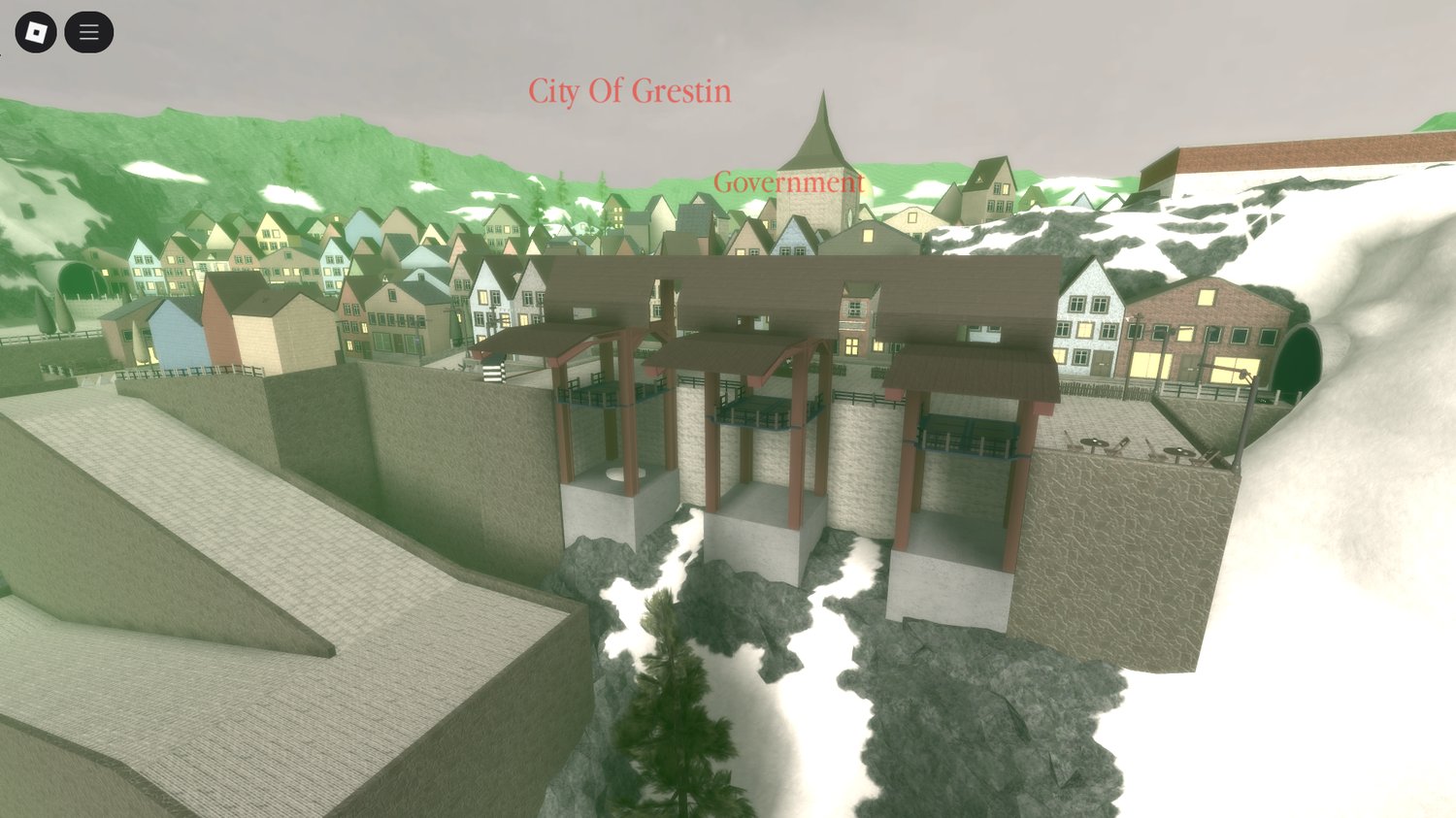 Realistic city and town environment for roleplay Roblox