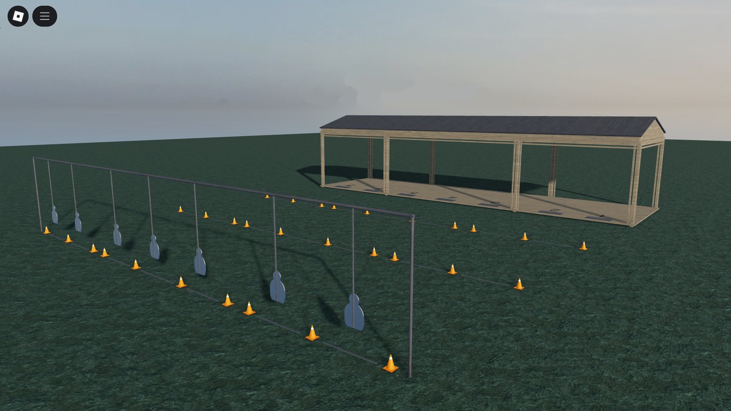Roblox military shooting range with realistic targets
