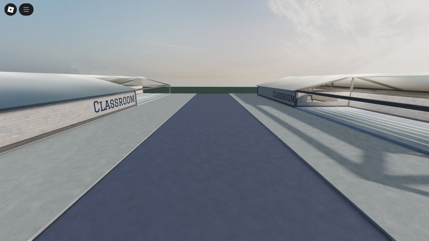 Tactical briefing classroom in Roblox military base