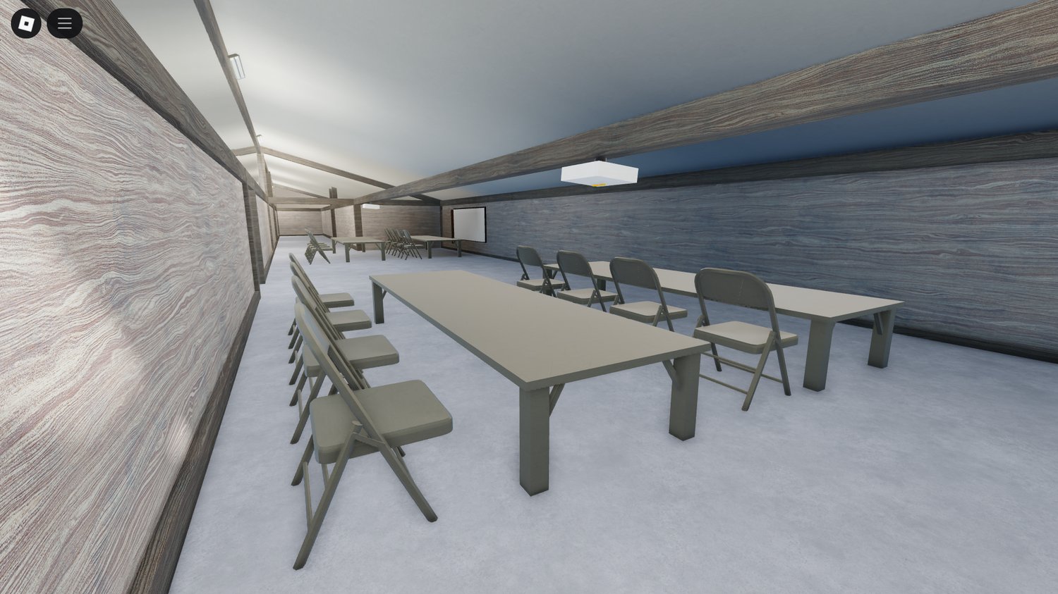 Detailed interior classroom for Roblox roleplay