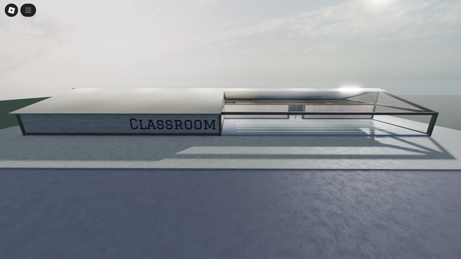 Roblox military classroom with desks and chairs