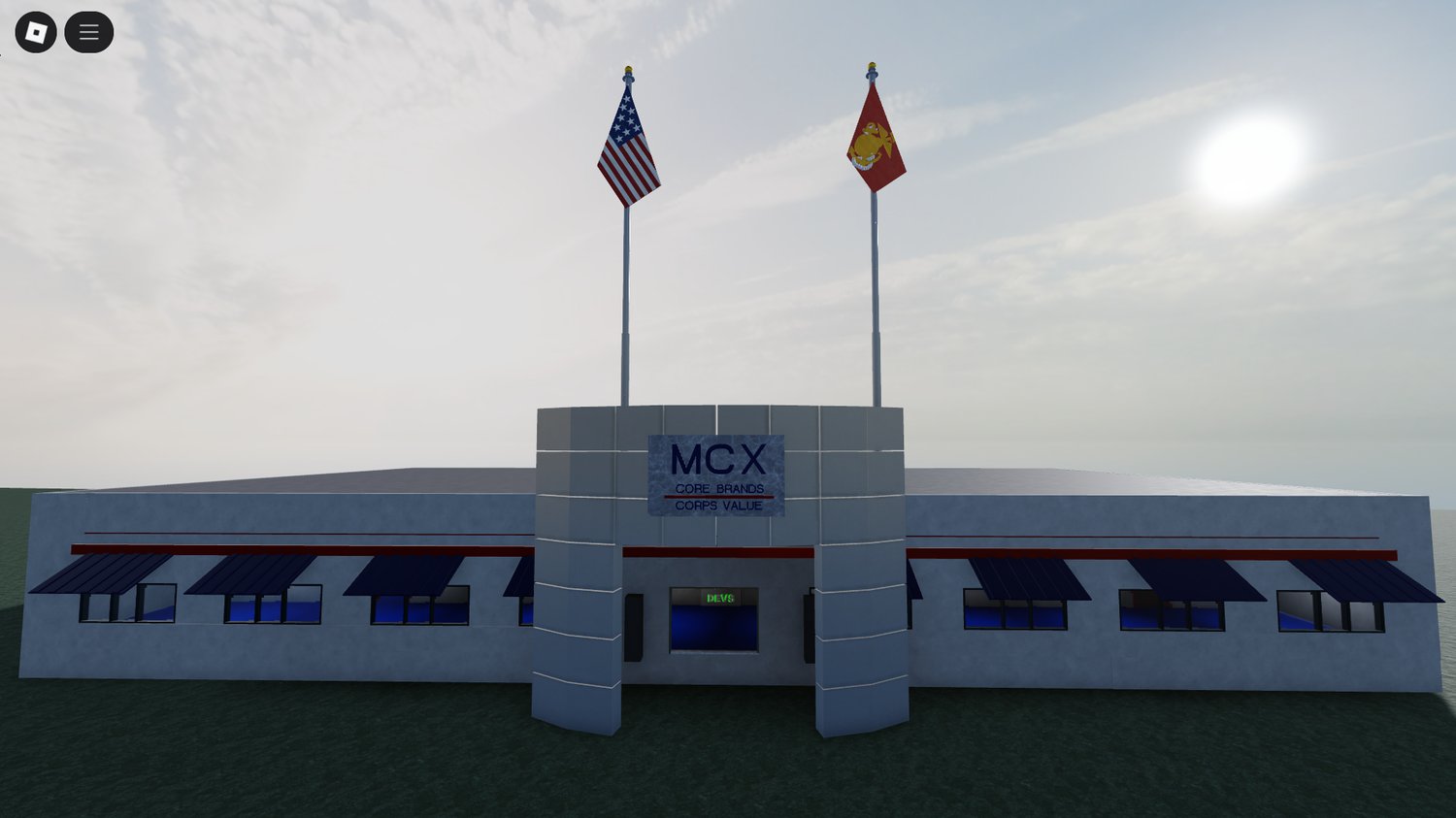 Roblox MCX Military Exchange building