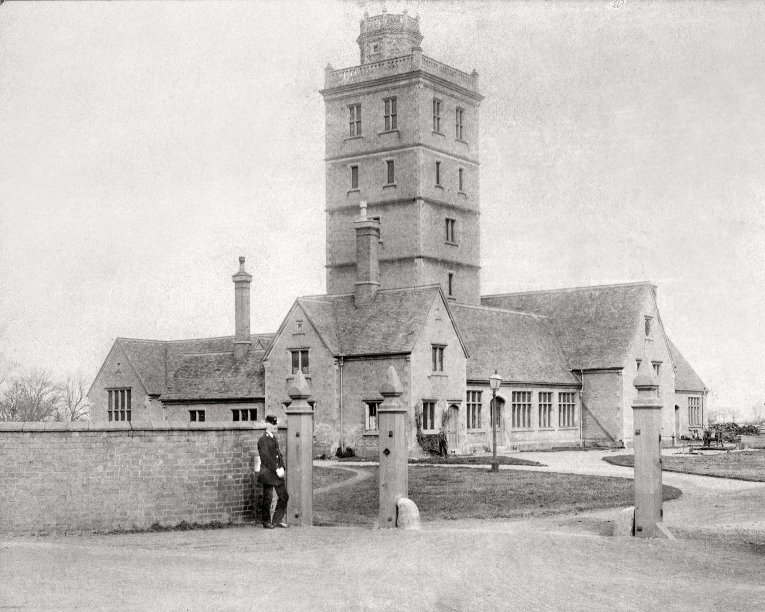 The Tank Yard in the Duke of Bedford's village of Thorney, Cambridgeshire, England, 1896.