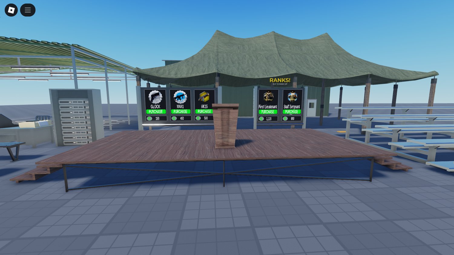 Military crates and equipment models