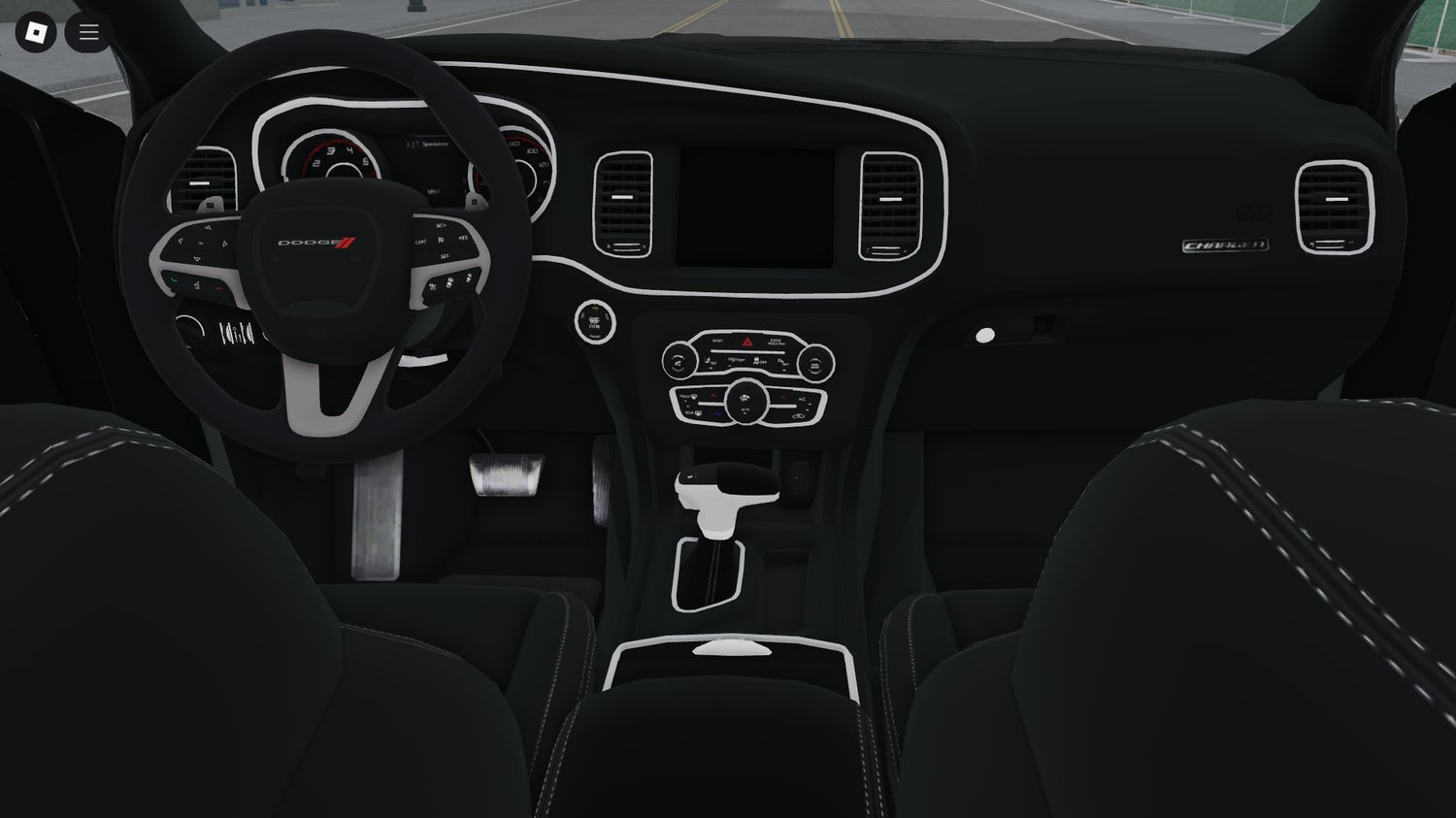 Detailed interior and exterior Dodge Charger Roblox