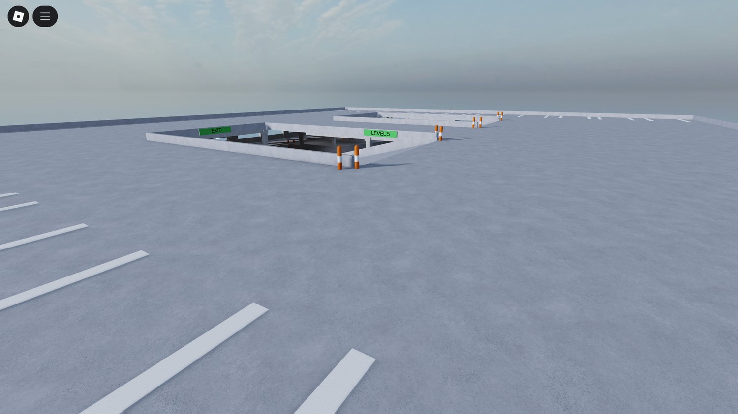 Realistic multi-floor parking in Roblox
