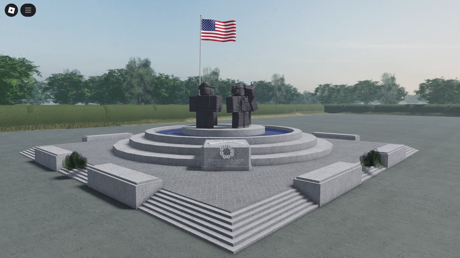Roblox American Soldier statue