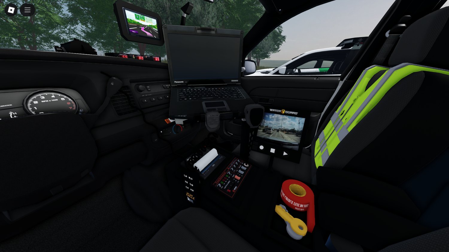 Police patrol car for Roblox maps