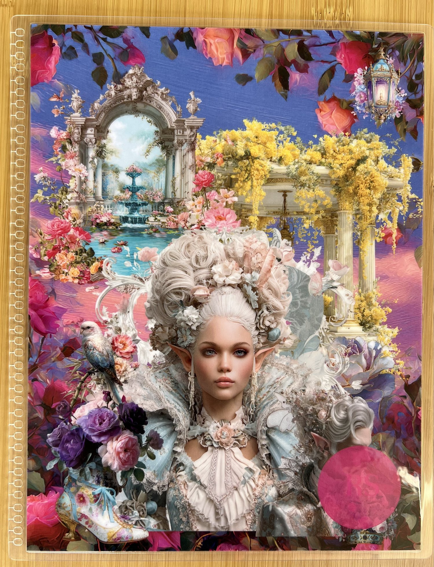 Planner/Notebook Cover - Rococo Marie Antoinette Style - Payhip