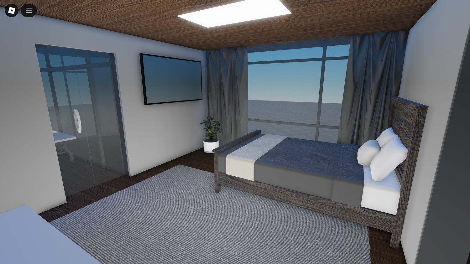 Contemporary villa architecture Roblox map object