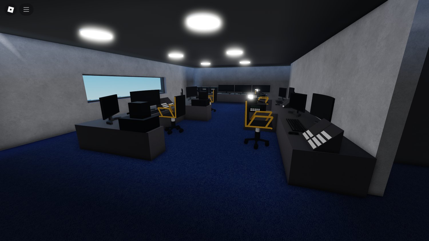 Realistic air traffic control room in Roblox