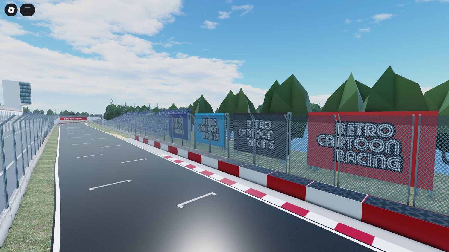 Montréal inspired racetrack Roblox asset