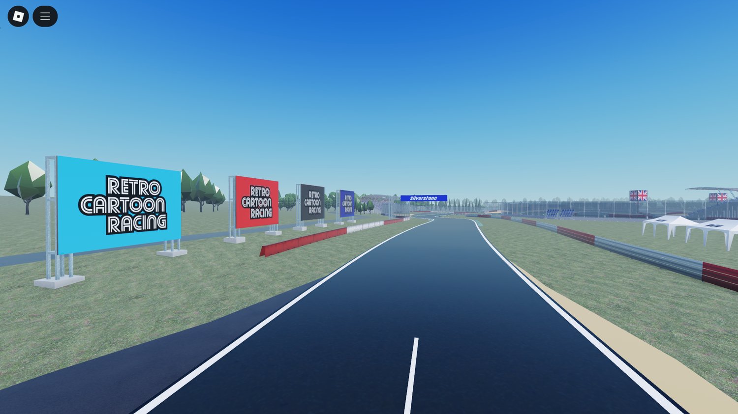 Smooth race track layout for Roblox vehicles