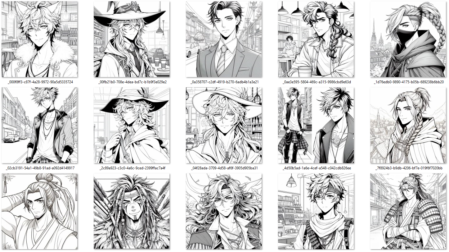 Young Man's Style on a City Street Coloring Pages