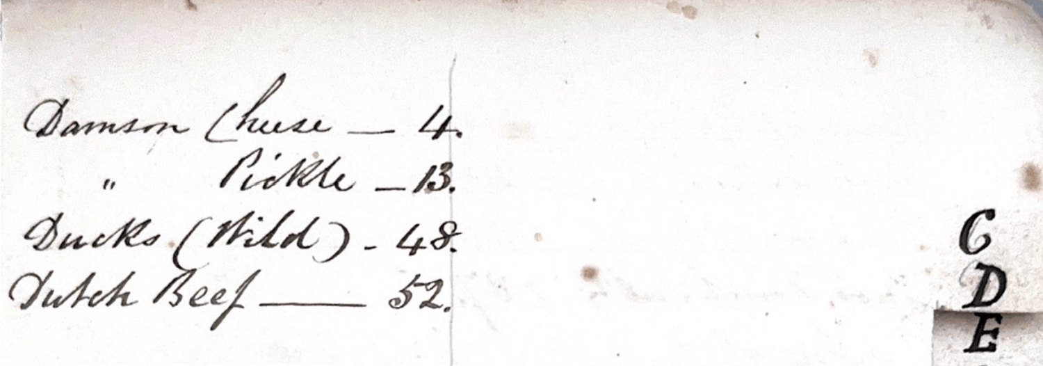 Allott recipe book index 'D'