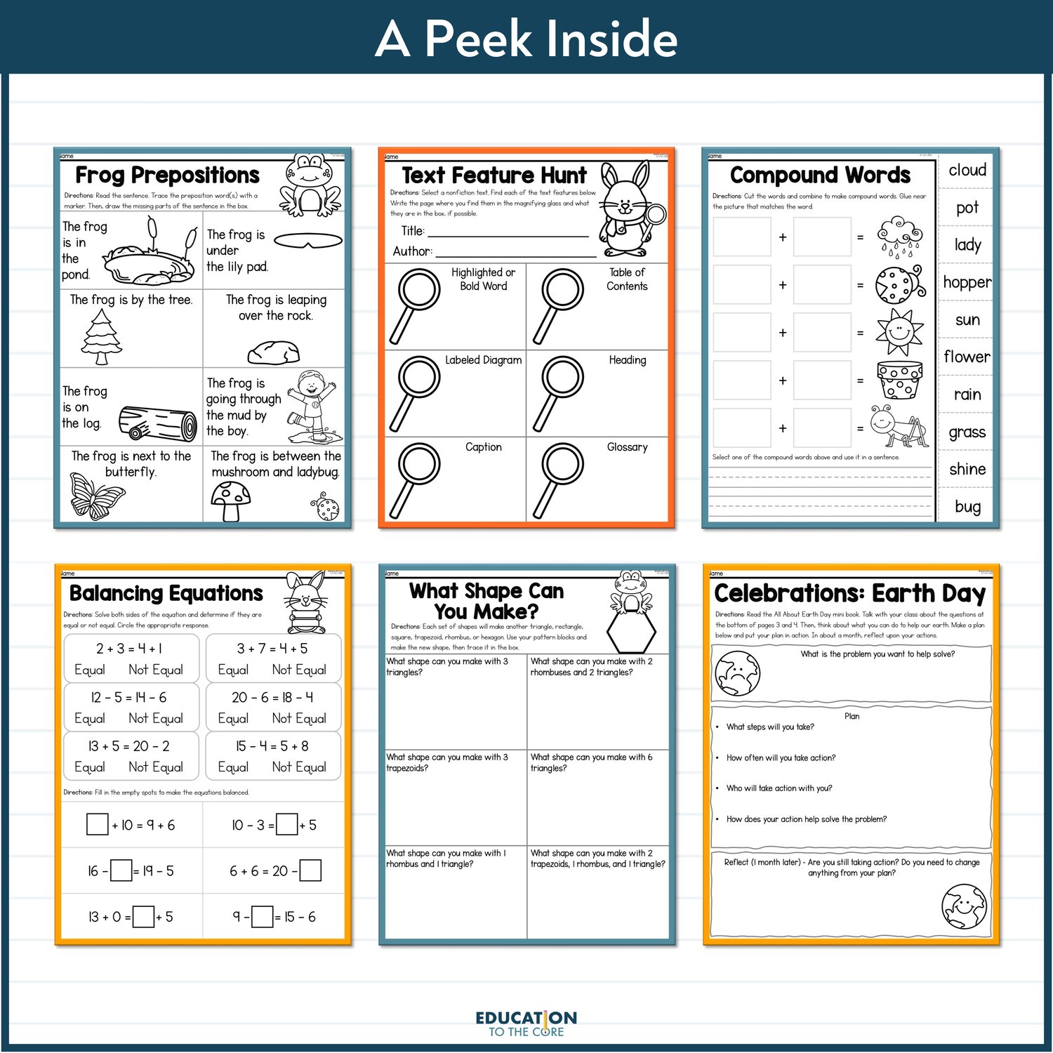 April No Prep Packet 1st Grade - April Activities - Spring Morning Work