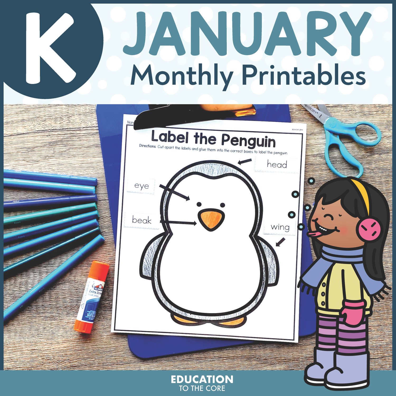 January No Prep Activities Packet for Kinder (MLK & Martin Luther King Jr)