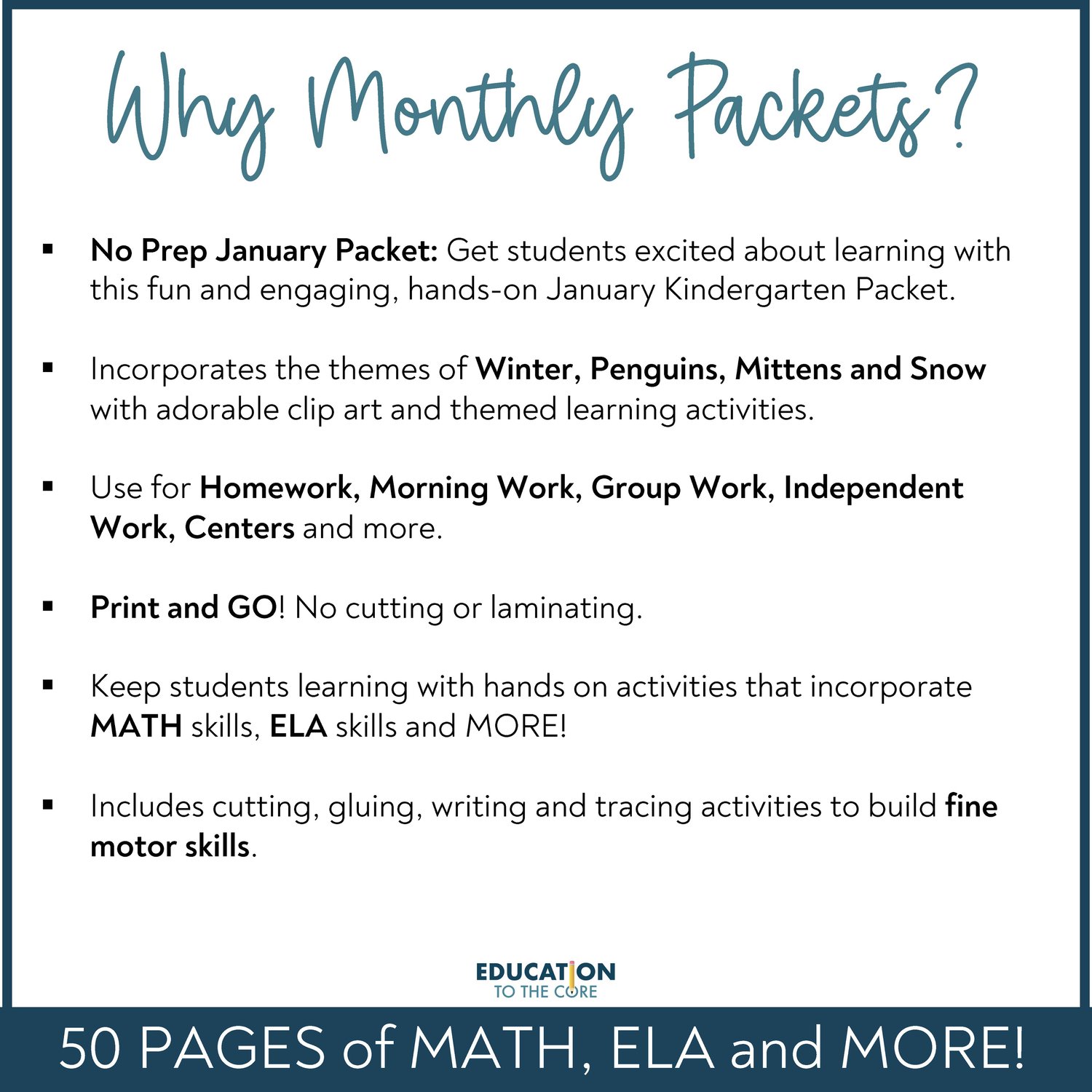 January No Prep Activities Packet for Kinder (MLK & Martin Luther King Jr)