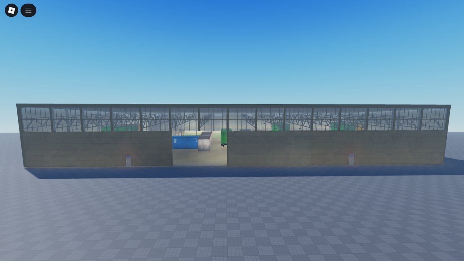 Roblox car service garage building exterior