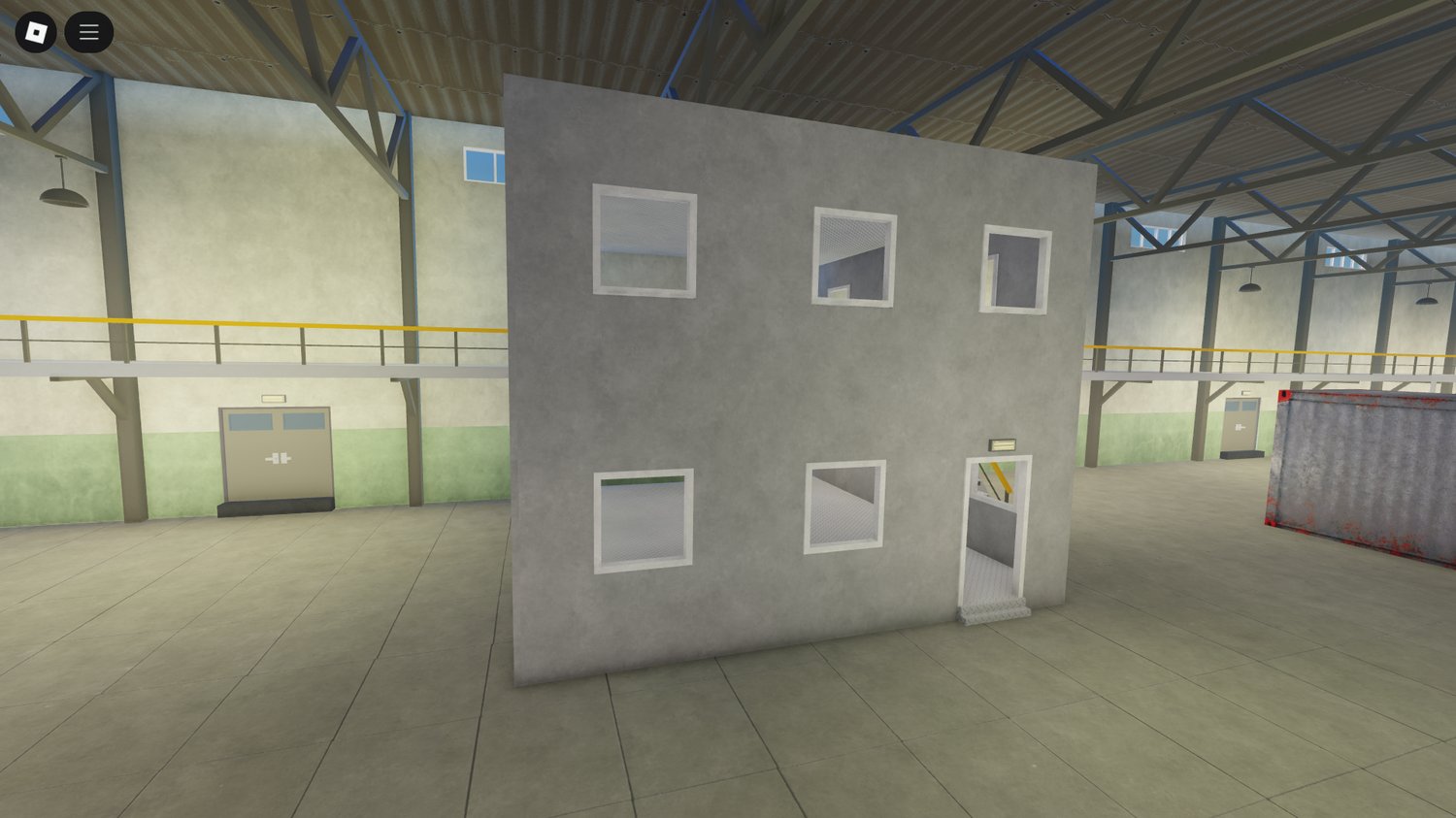 Tool stations and equipment in Roblox workshop