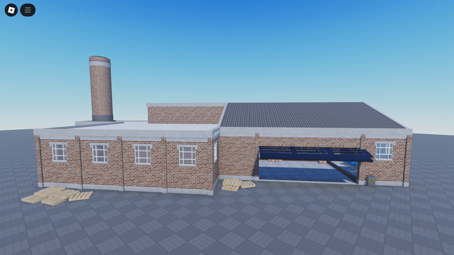 Roblox warehouse exterior industrial building