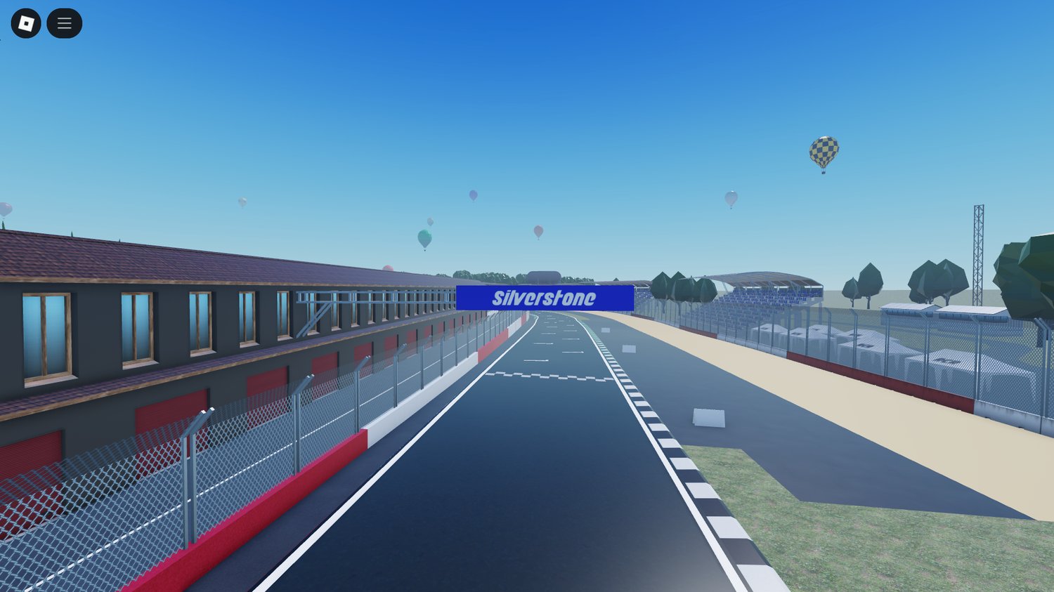 Long straight section of Silverstone-inspired circuit