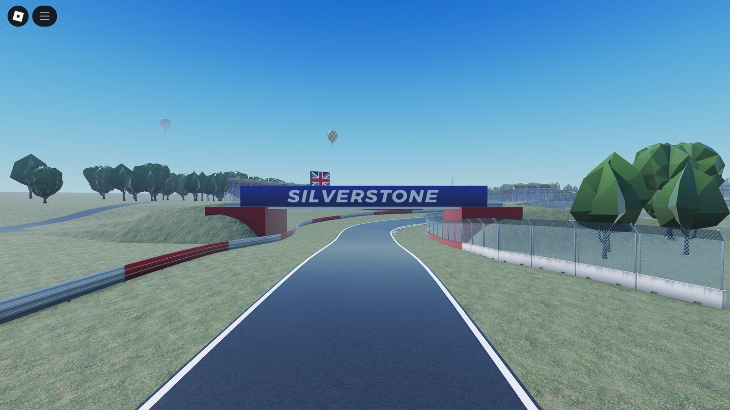 Roblox Silverstone race track aerial screenshot