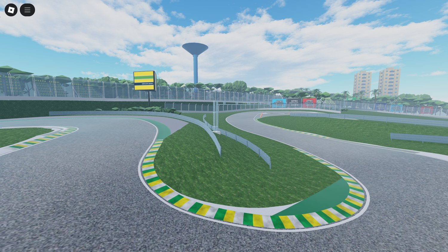 Long straight section for high-speed racing