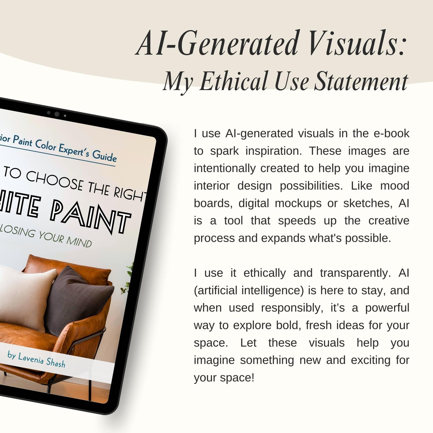 How to choose the right white paint for interior. Guide book by Lavenia Shash