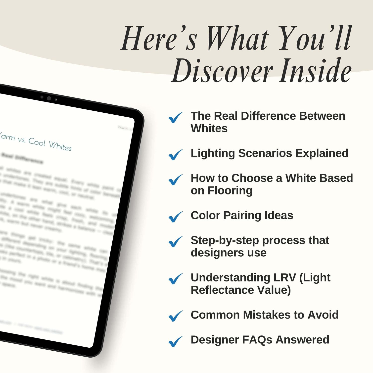 How to choose the right white paint for interior. Guide book by Lavenia Shash