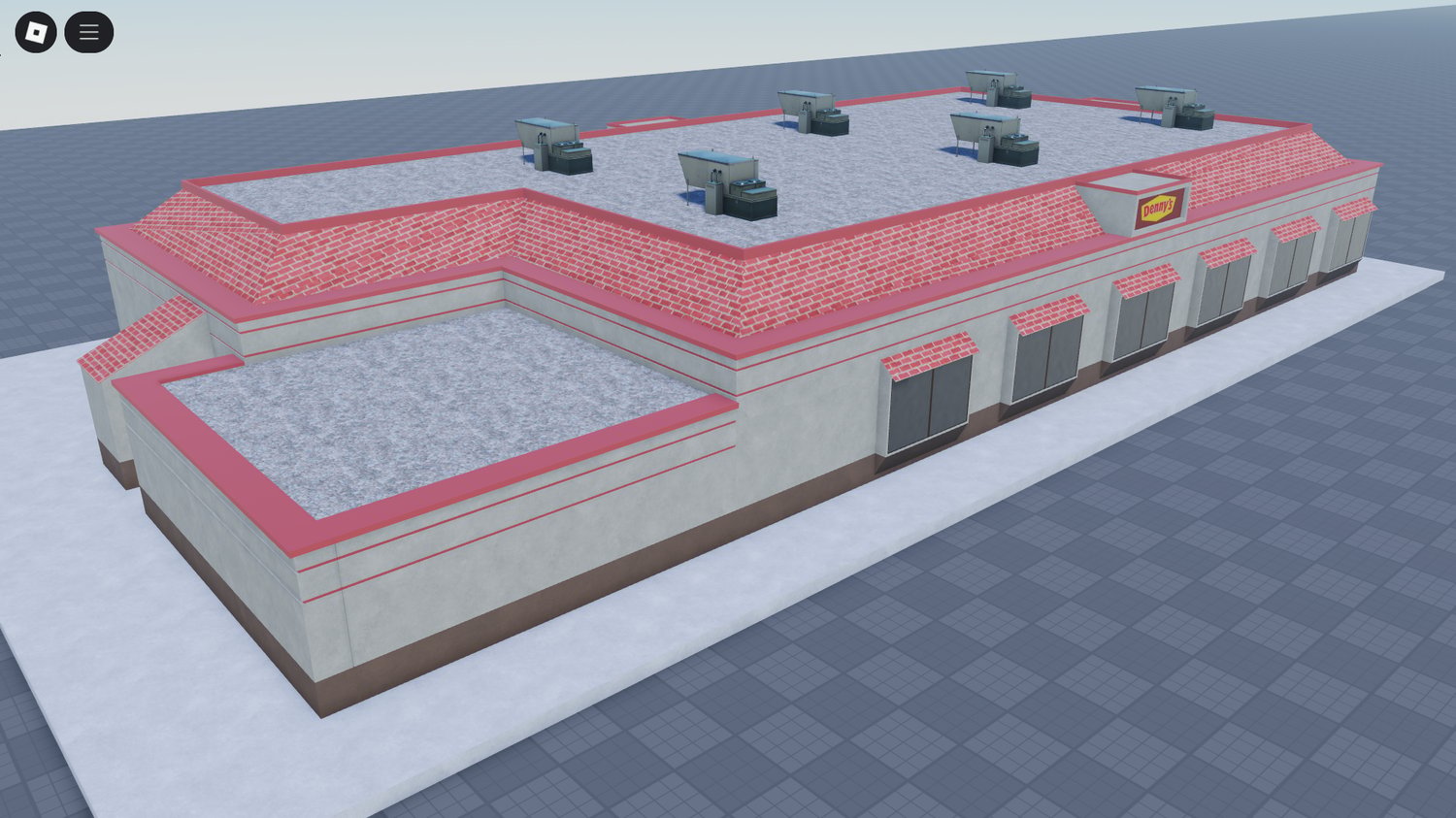 Denny’s style diner building Roblox
