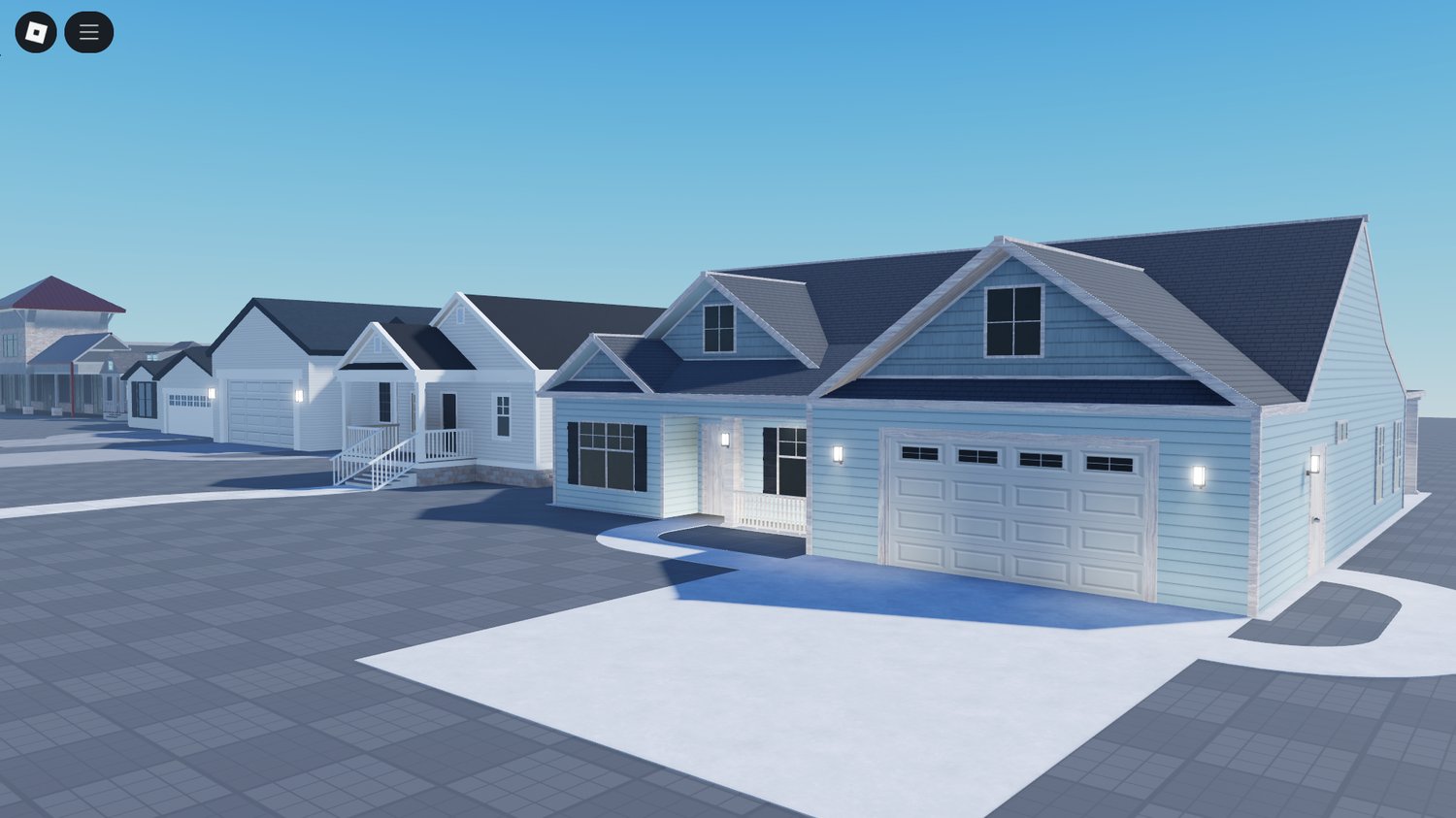 Residential street buildings Roblox