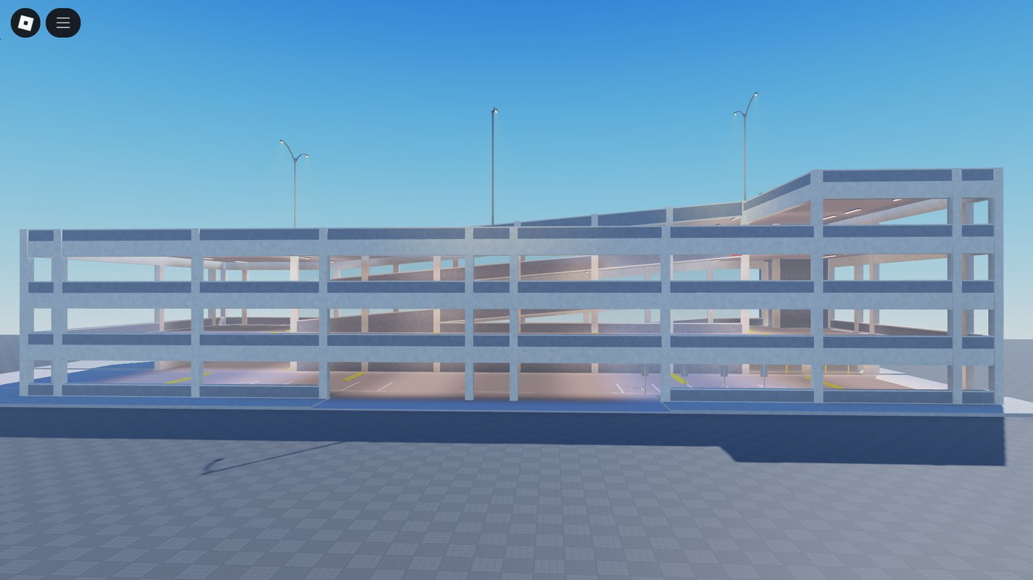 Roblox downtown parking garage building