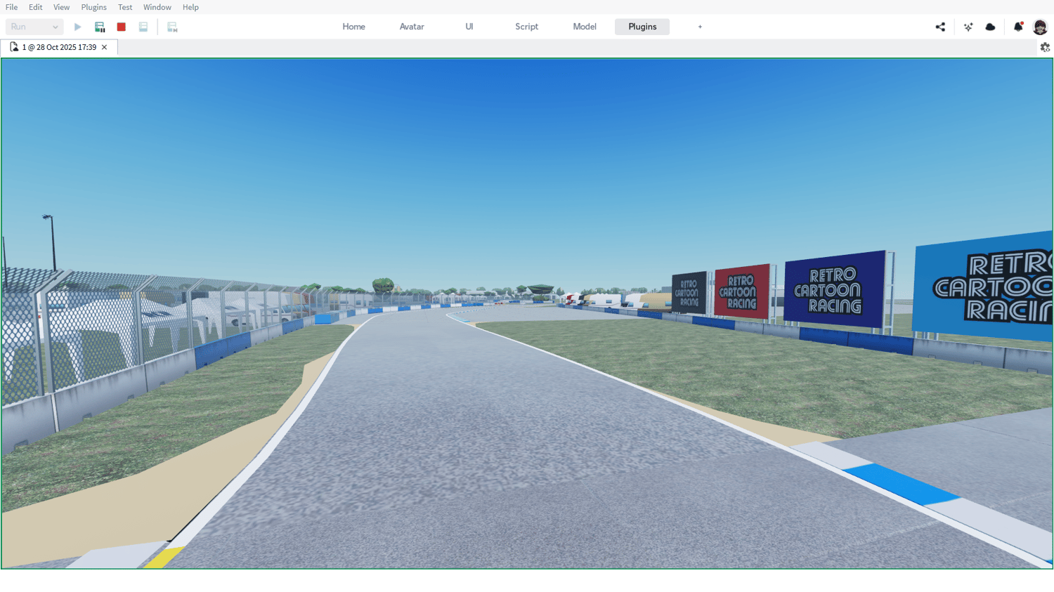 High-speed race track Roblox