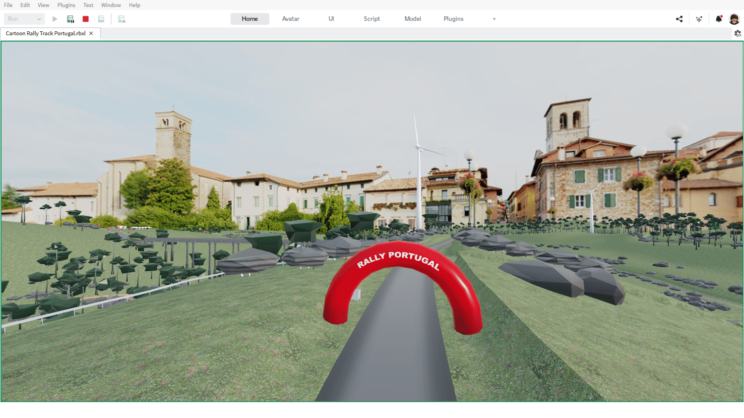 Stylized racing map Roblox