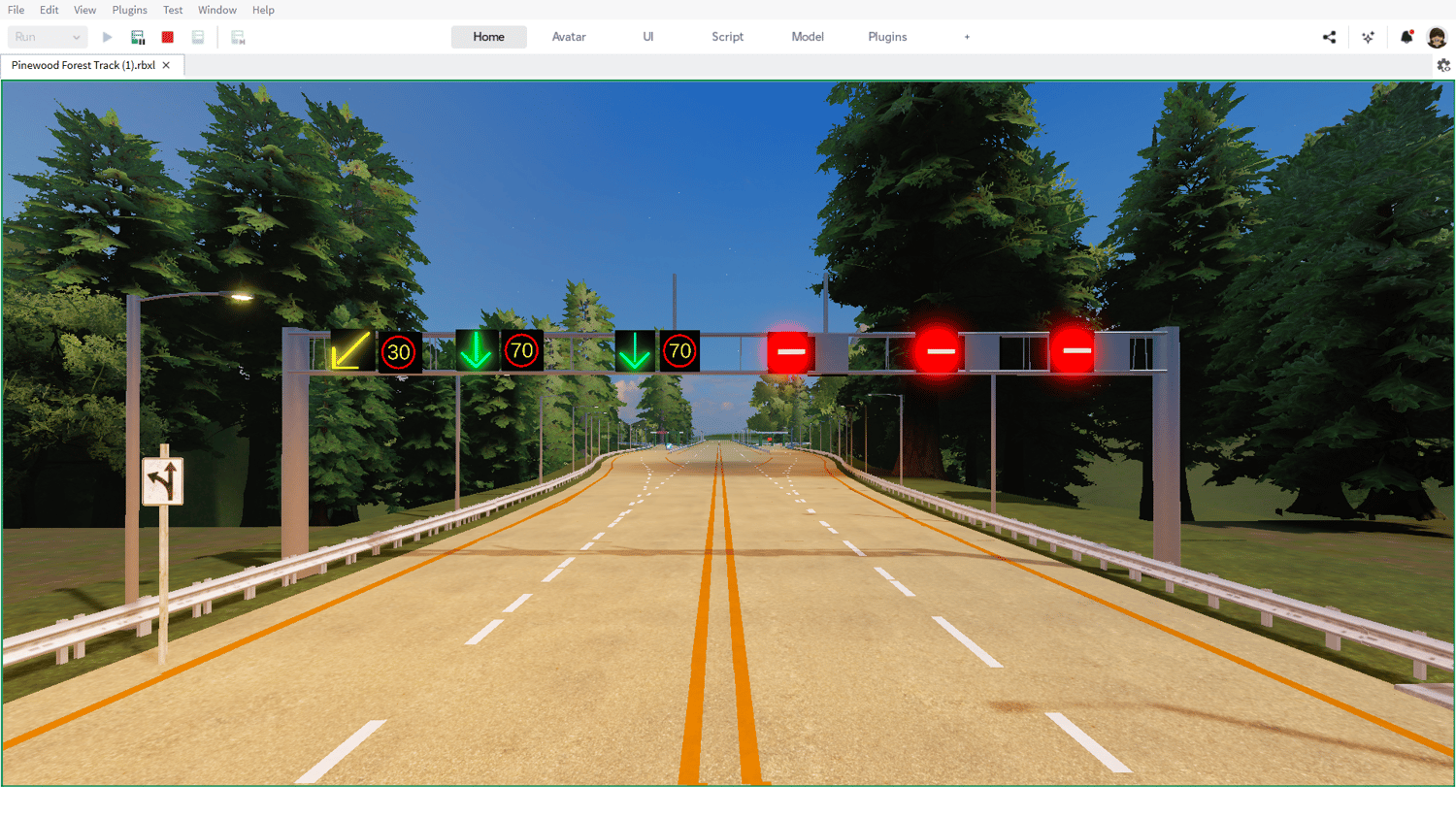 Scenic forest roads Roblox driving map