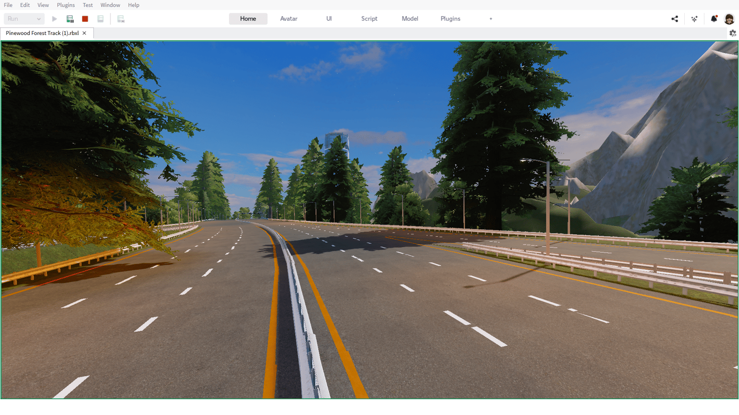 Realistic forest driving environment Roblox
