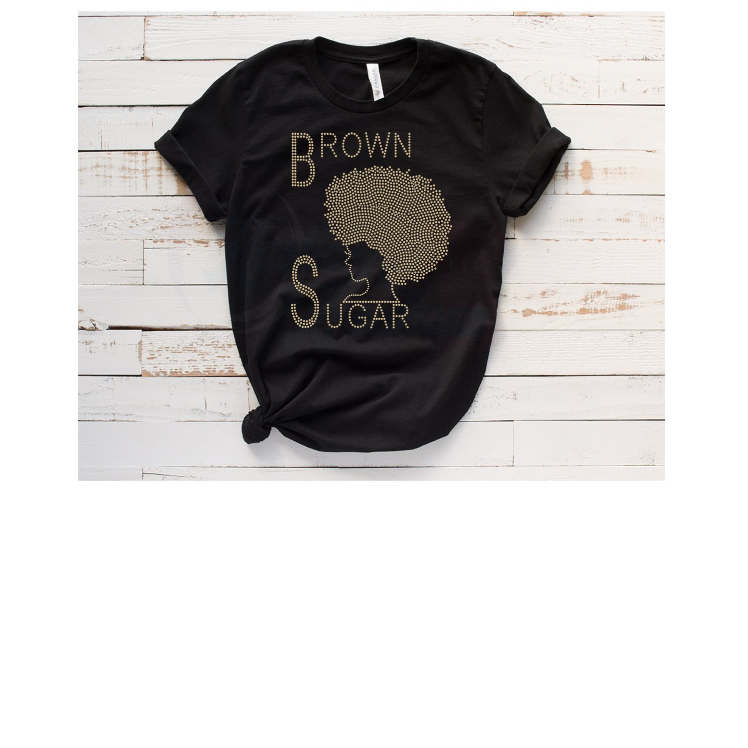 HHK Brown Sugar Afro Rhinestone Transfer - Payhip
