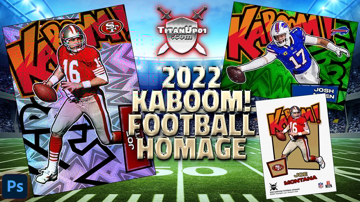 2022 KaBoom! Football Homage Photoshop PSD Templates