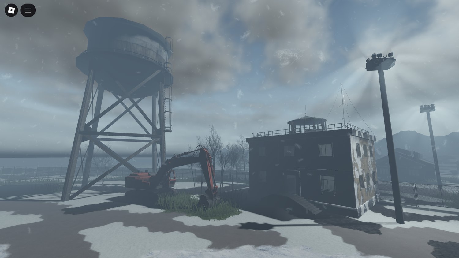 Roblox winter military installation environment