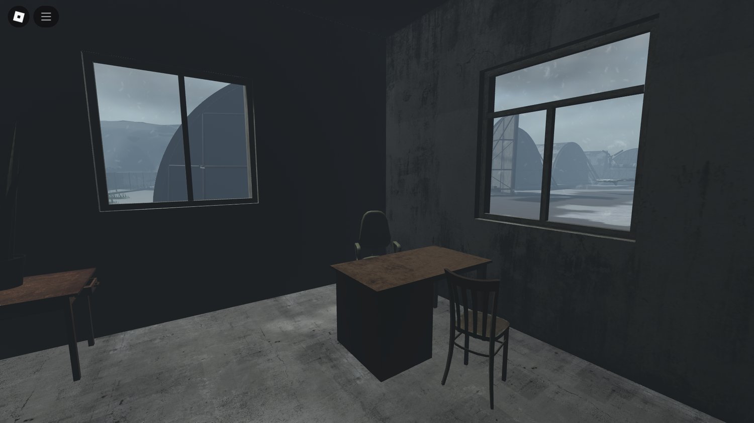 Snow-covered terrain and structures Roblox