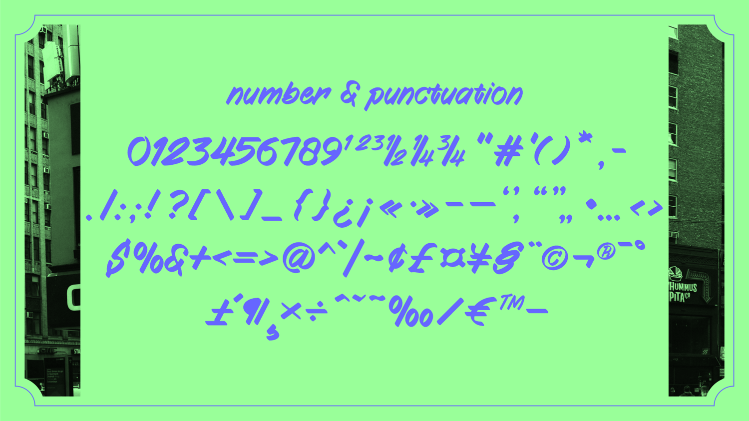 Number & punctuation