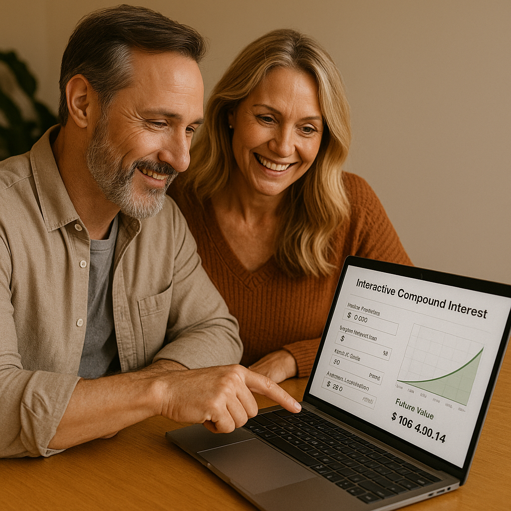 “interactive compound interest calculator