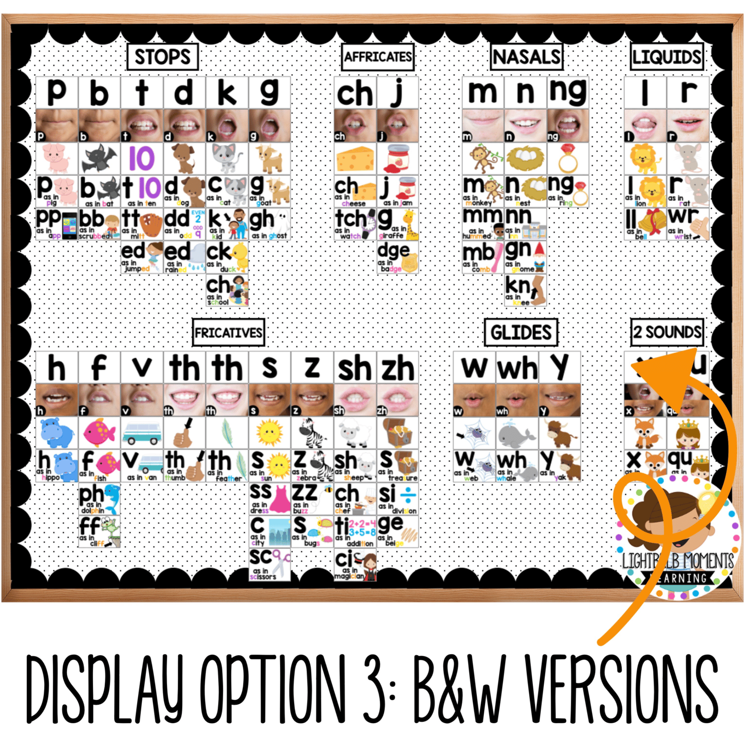 Sound Wall Mouth Pictures Phonics Posters - Science of Reading Aligned