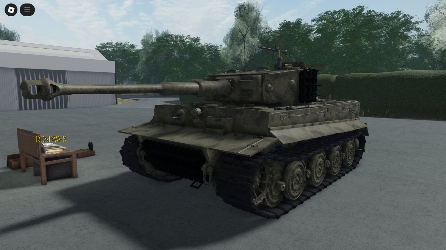Roblox Tiger Ausf VI working tank system