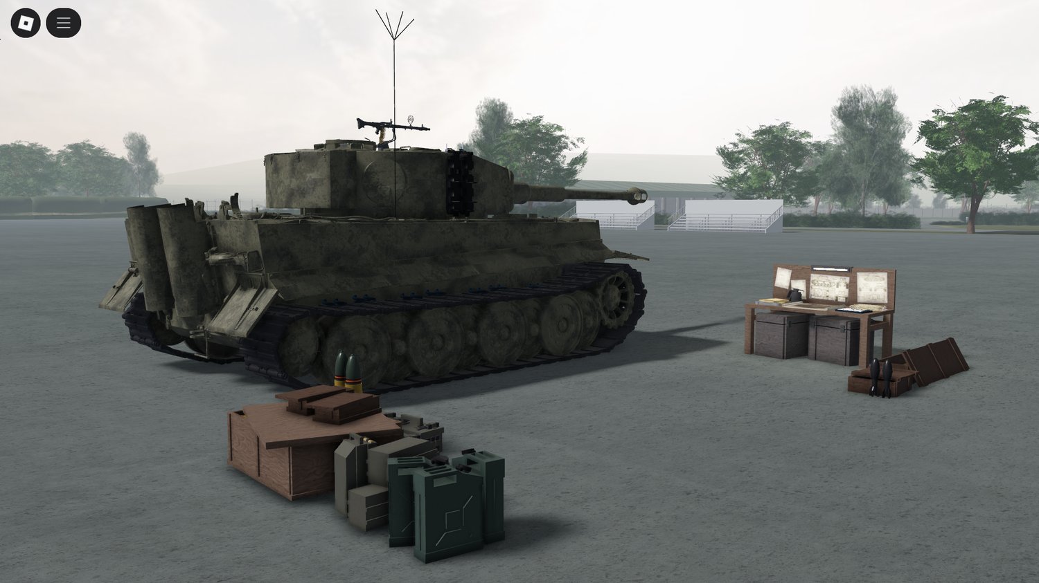 Fully functional WWII tank in Roblox