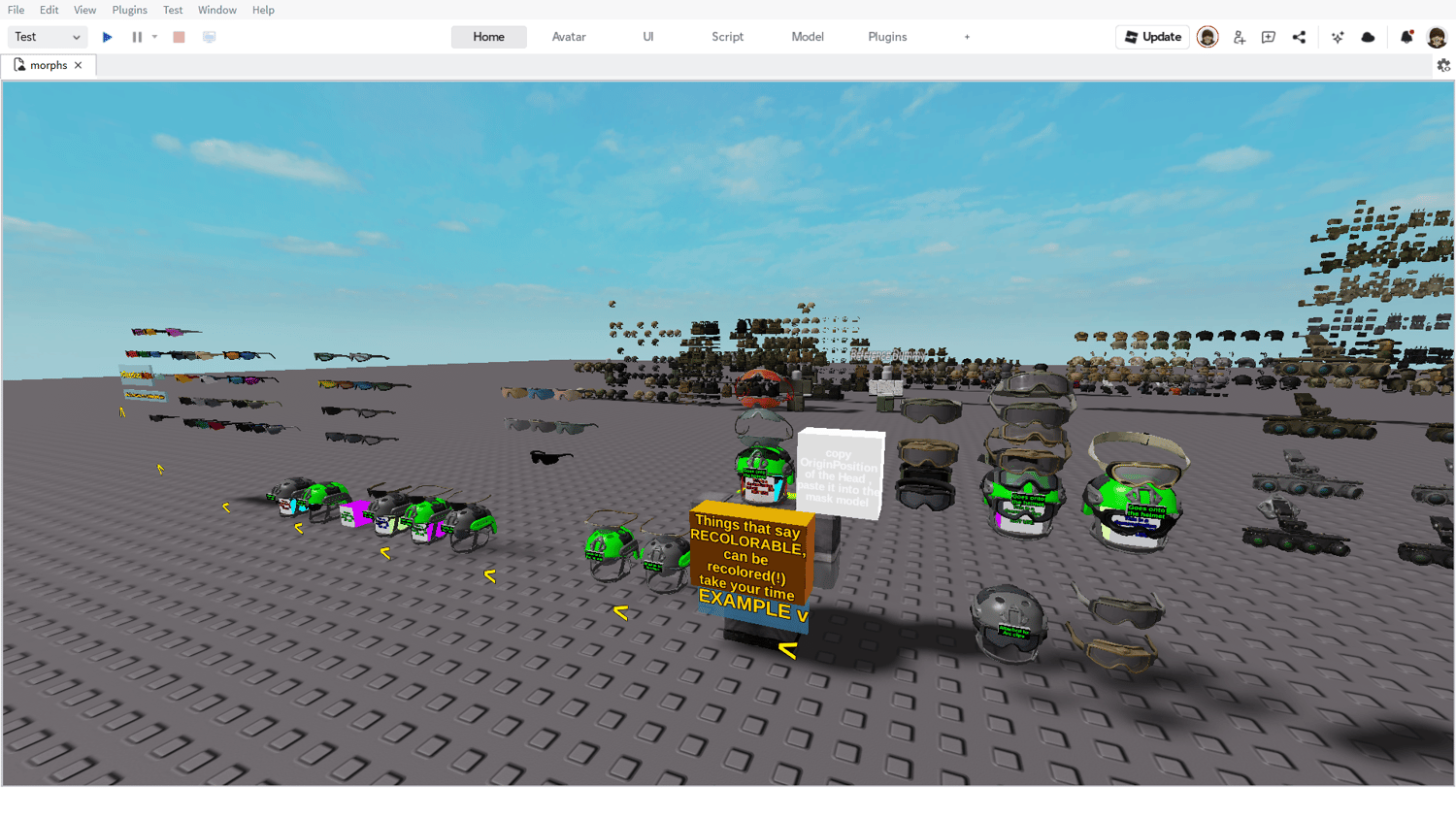 Roblox military roleplay equipment set