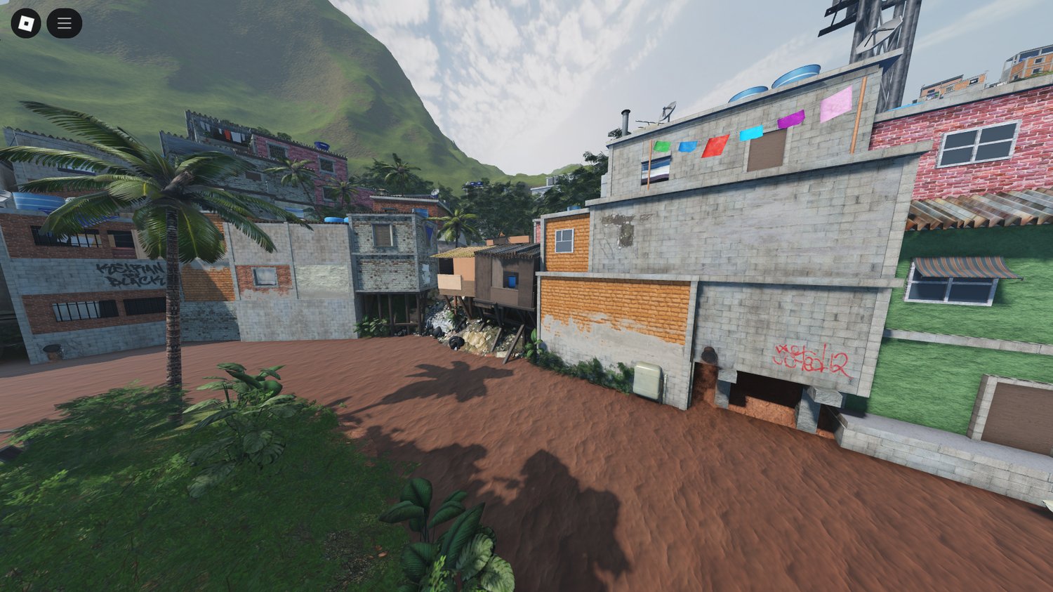Authentic urban favela style environment Roblox map