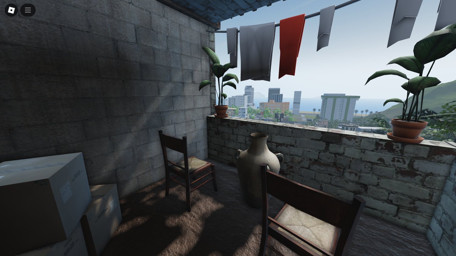 Detailed street corner environment Rio RP map