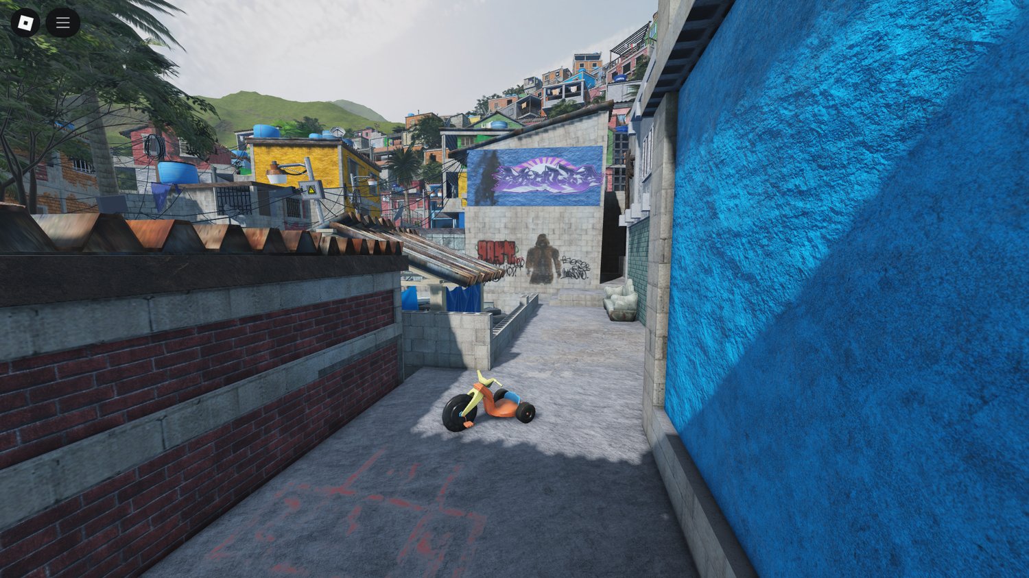 Public plaza and alleyway layout Rio roleplay world